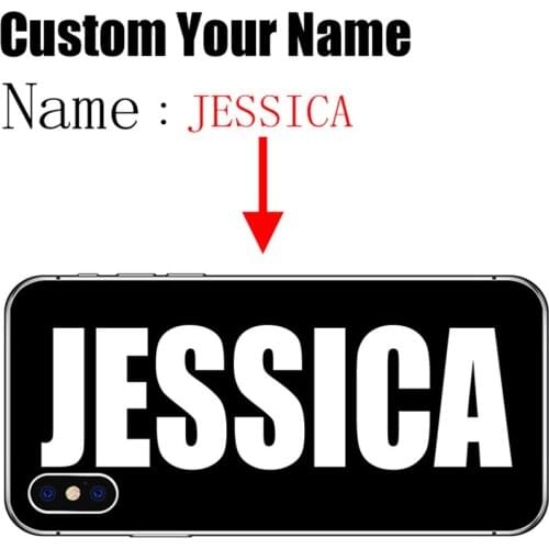 Custom Name Case For Xiaomi Mi A1 A2 A3 5X 6 6X Mix 2 3 Max 3 2 F1 Note 3 Print Cover For Xiaomi Mi 8 Lite 8 Pro mi 9 9 se CC9