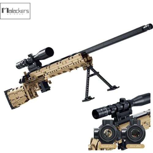 Mailackers Military M24 Sniper Rifle Bricks Blocks Military Automatic Rifles Machine Gun kid Building Blocks Kids Toys 1086PCS
