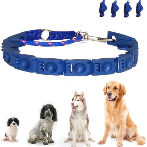 Pets Dogs Command Collar Adjustable Anti-Bark Dog Training Collar Neck Ring for Good Obedience No Shock Electric
