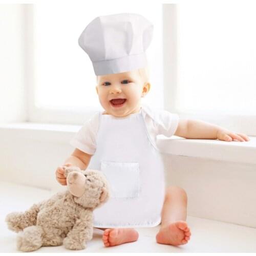 Baby Chef Apron Hat For Kids Costumes Chef Baby Cook Costume Newborn Photography Prop Newborn Hat Apron Ideal Gift For Baby
