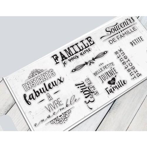 French Transparent Clear Silicone Stamp/Seal for DIY scrapbooking/photo album Decorative clear stamp sheets A1814