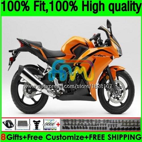 Injection For HONDA CBR250 R CBR250R MC41 11 12 13 14 15 162BS.21 CBR 250R 250 R 2011 2012 Lighg orange 2013 2014 2015 Fairings