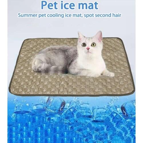 Summer Dog Waterproof Cold Pet Carpet Pet Cool Ice Pad Sofa Mats Portable Tour Sleeping Pet Urine Isolation Mat