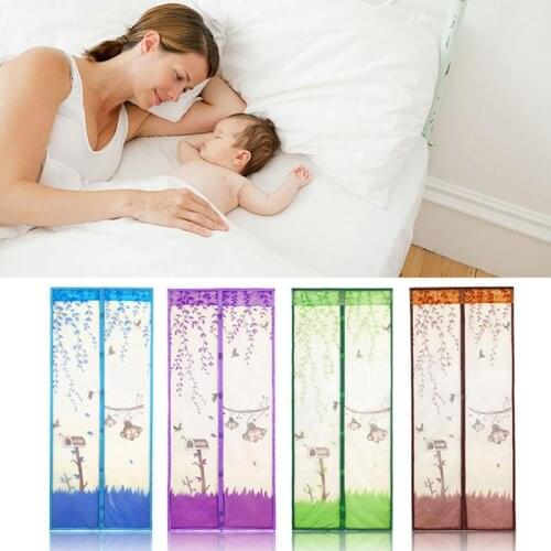 Anti Mosquito Magnetic Tulle Shower Curtain Door Screen Closing Mesh Mosquito Net Window Screen Curtain Mosquiteras Para Ventana