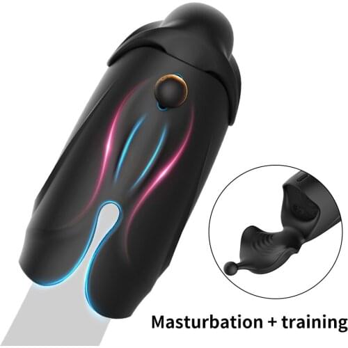 Powerful Vibrator Glans Massager Penis Stimulation penis delay trainer Male Masturbator Sex Machine Sex Toys for Men Adults