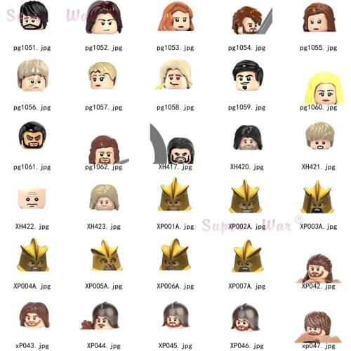 Single Medieval Knight Ice and Fire Jaime Barristan Figures Head accessories Building Blocks toys Series-103