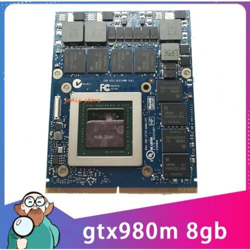 Original GTX980M GTX 980M 8GB GDDR5 MXM N16E-GX-A1 Video Graphics Card For Laptop Dell Alienware /HP /MSI/ Clevo