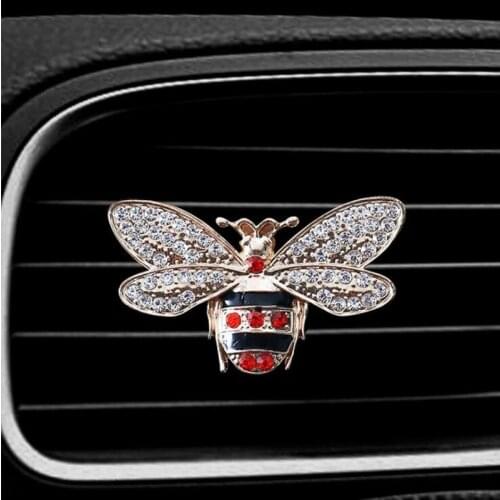 Bees Style car air freshener perfume bottle diffuser in the car auto Air conditioner outlet vent air Perfume clip