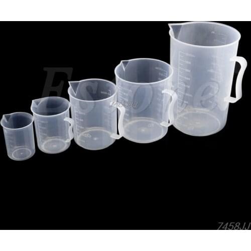 Plastic Measuring Cup 150/250/500/1000/2000mL Jug Pour Spout Surface Kitchen G03 Drop ship