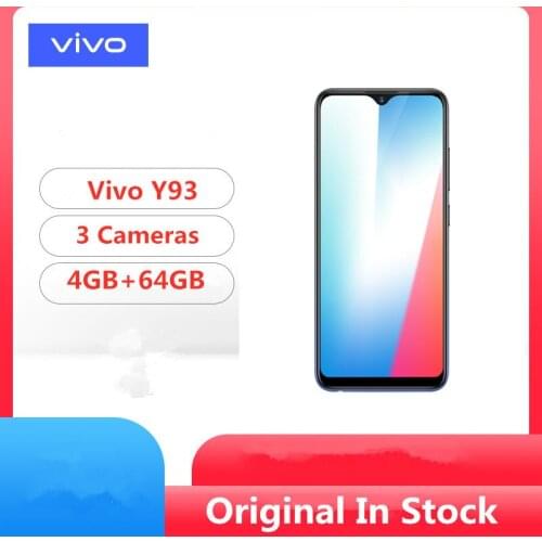 Stock Newmodel Vivo Y93 4G LTE Smart Phone Snapdragon 439 Android 8.1 6.2" 1520X720 4GB RAM 64GB ROM 13.0MP+5.0MP+2.0MP Face ID