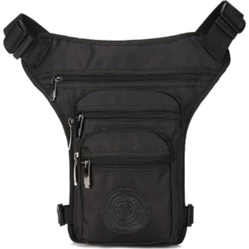 Men Waist Leg Bag Anti-wear Scratch-resistant Thigh Pack Multifunction Zipper For Outdoor Cycling Climbing
