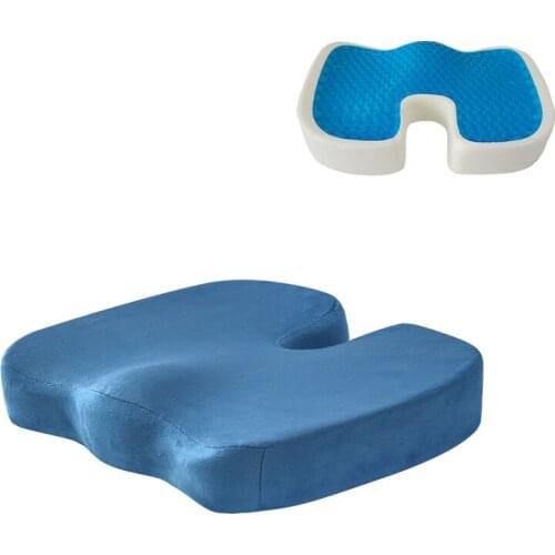 U-shaped Car Seat Cushion New Breathable Orthopedic Travel Cushion For Tailbone U-shaped Memory Foam Massage Pillow Accessories