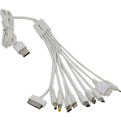 10 in1 Universal Multi Cable Charger USB Adapter Data Wire For PSP Computer Cables Multifunction USB Data Transfer Cable