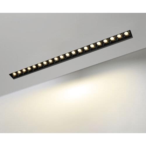 Frameless LED Ceiling Lamp Track Light Recessed Dimmable Downlight Led Ceiling Light Interior Restaurant Corridor Aluminum Lamp