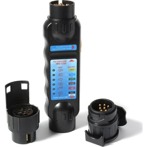 High Quality Car Truck Trailer Plug Mainly Durable Socket Tester Wiring Circuit Light Test Tool 12V 7-Pin