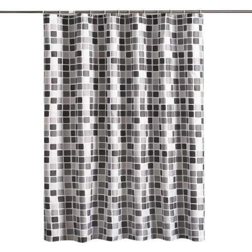 Modern Mosaic Plaid Bathroom Curtain Fabric Cloth Thickened Waterproof Shower Curtain Bathtub Curtains With Hooks Home Decor