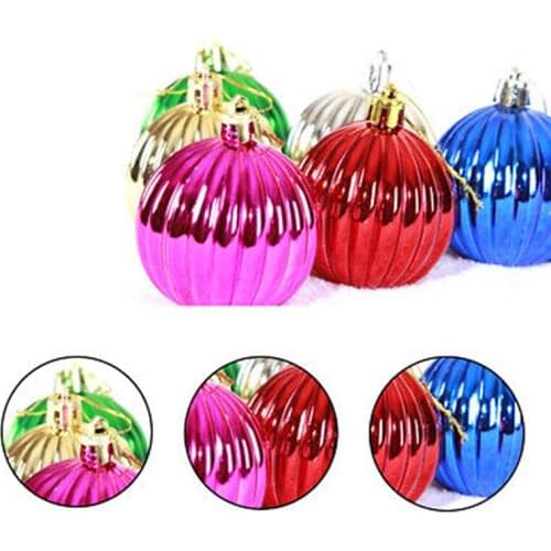 12pcs/lot Christmas Tree Decor Ball Bauble Hanging Xmas Party Ornament decorations for Home Christmas decorations pumpkin lamp