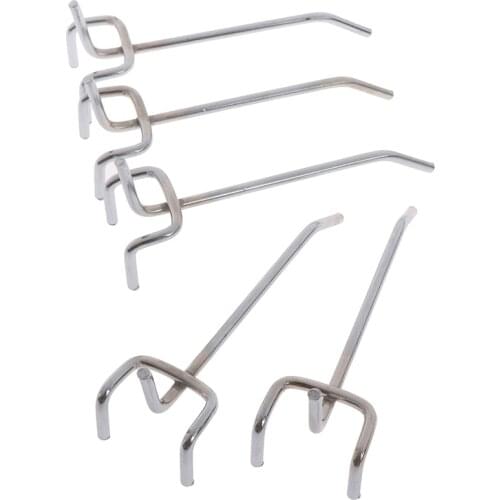 5 pcs 10CM Hook Panel Perforated Wall Storage Garage Workshop Fixing