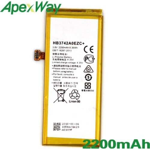 ApexWay 2PCS/lot HB3742A0EZC++ 3000mAh Phone battery for Huawei Ascend P8 Lite Battery GR3 2016 TAG-L21 L22 L23 L01 L03 L13