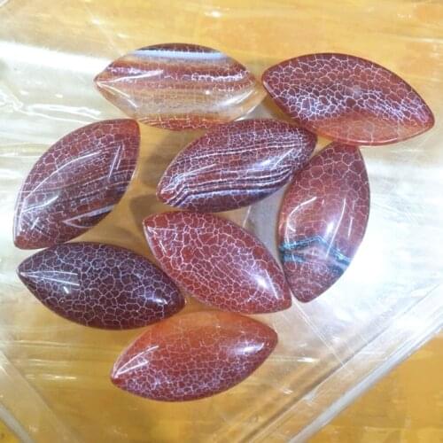4pcs new stone cabochons eye shape size 20x40mm red color gem stone beads accessories jewelry findings top selling items