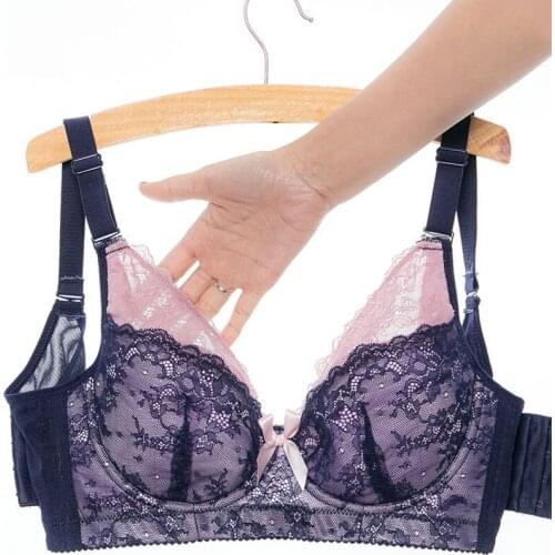 Plus Size 40 90 44 Push up Lace Bras for Womens Bralette crop top bh BCD Underwear Sexy Lingerie Brassiere Girl summer 36