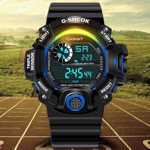 For 8-18year Old Student Watch Sports Men Wrist Watches School Boy Sport Youngster Wrist Digital Clock Multifunction Hour B3294