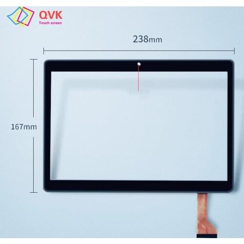 Black 10.1 inch touch screen P/N HZYCTP-101976 Capacitive touch screen panel repair and replacement parts