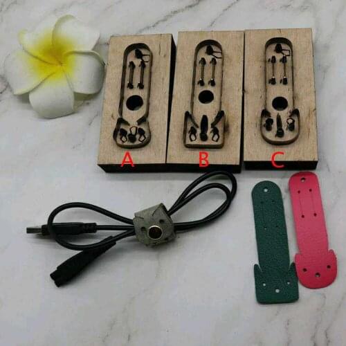 Designer leather craft template cutter dog wire cable organizer die cutter knife mould leather punches tool set deri el aletleri