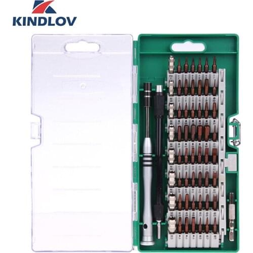 KINDLOV Screwdriver Set Magnetic 60 In 1 Screwdrivers Precision Parafusadeira Phillips Torx Bit Kit Insulated Handle Hand Tools