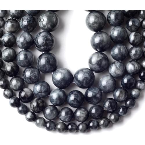 Natural Stone Eagle Eye Stone Round Beads For Jewelry Making 6/8/10/12mm Spacer Loose Beads Diy Bracelet Jewellery Wholesale 15"
