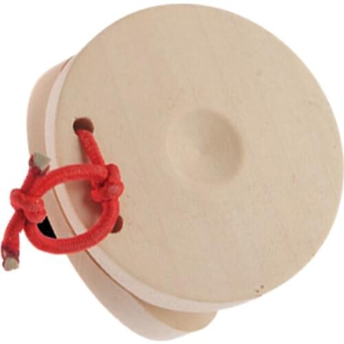 Hot Selling Wooden Roundelay Castanets Music Teaching Instrument Children Preschool LBV