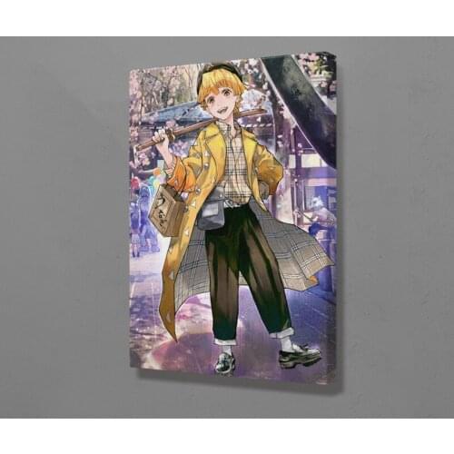 Zenitsu Kimetsu no Yaiba fashion Painting wall Art Canvas for Living room home bedroom study dorm decoration prints