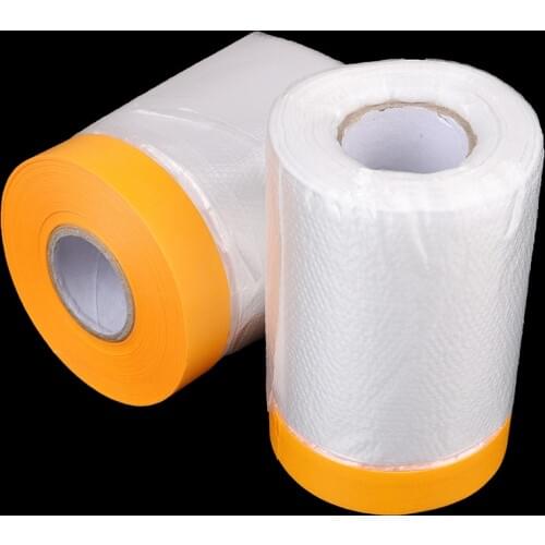 New Oil Painting Masking Film Tape Furniture Car Protect Cover Plastic Film Barrier