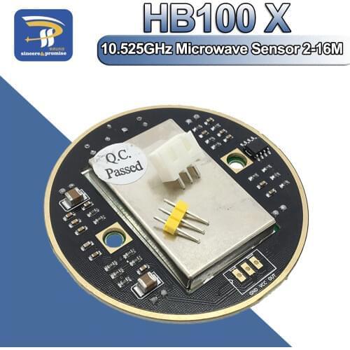 HB100 X 10.525GHz Microwave Sensor 2-16M Doppler Radar Human Body Induction Switch Module For Ardunio HB100X