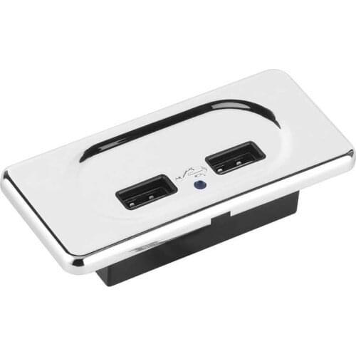 Rv styling rv led Dual USB Charger 3.1A Fast Charging Socket with LED for 12/24V RV Caravan Replacement RV Parts rv caravan