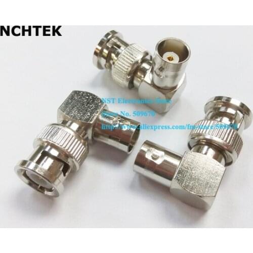 90 Degree Angled BNC MALE TO FEMALE Plug COAXIAL ADAPTER/Free Shipping/10CPS