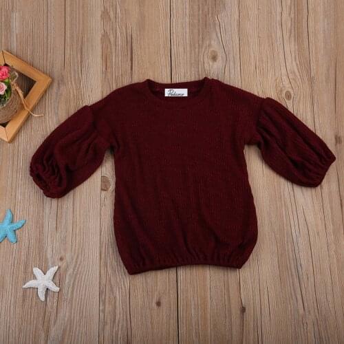 2020 Spring Autumn Baby Clothing Infant Kids Girl Long Sleeve T-Shirt Tops Sweater Baby Tee Pullover Top Solid Shirt 1-6T