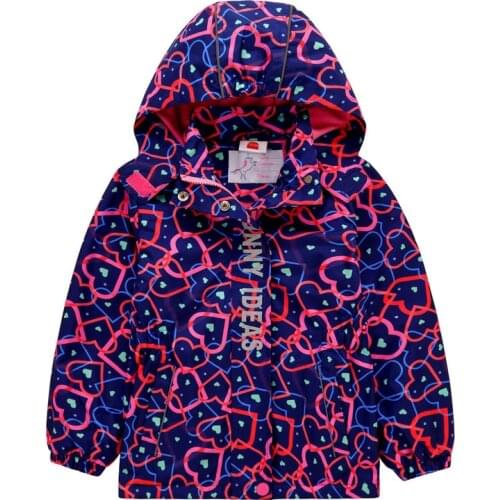 Windproof Girls Jacket Warm Waterproof 2020 Spring Autumn Baby Jackets Girls Coats Child Hooded Children Outerwear For 3-12 T