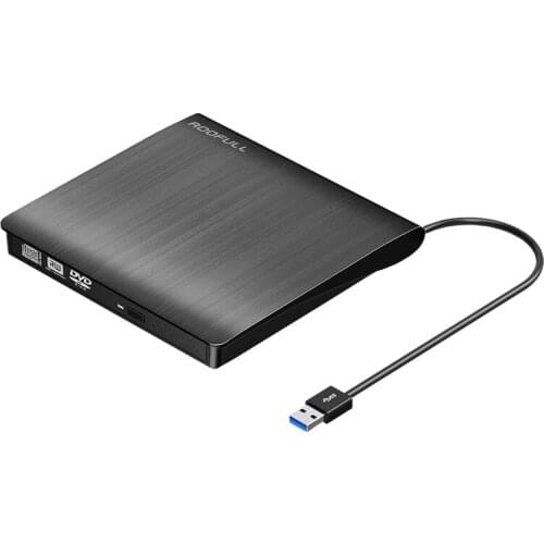 External CD DVD Drive USB 3.0, Premium Portable DVD/CD ROM +/-RW Optical Drive Burner Writer Player for Laptop PC Mac