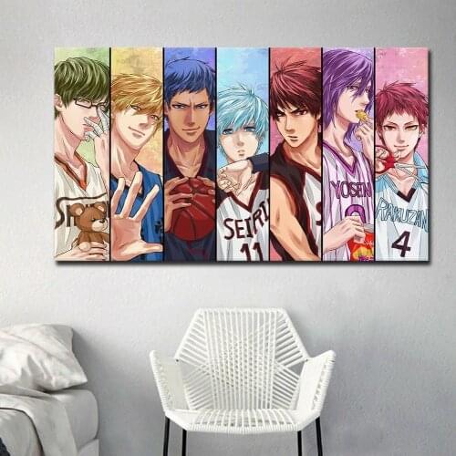 Japanese Classic Anime Kurokos Basketball Canvas Painting Home Decoration Wall Art Poster Print Wall Picture for Living Room