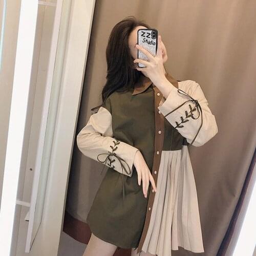 2021 Spring Bohemian Style Full Sleeve Women Shirt Blouse Embroidery Patchwork Ladies Tunic Shirts Turn Down Collar Female Tops