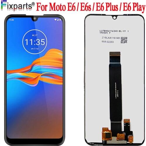 For Motorola Moto E6s Display E6 Play E6 Plus PAGA0004 LCD Display Touch Screen Sensor Digiziter Assembly For Moto E6 Plus LCD
