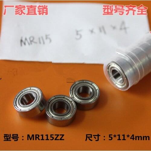 Fixmee 10pcs high quality MR115ZZ MR115 5x11x4 miniature deep groove ball bearing 5*11*4 mm