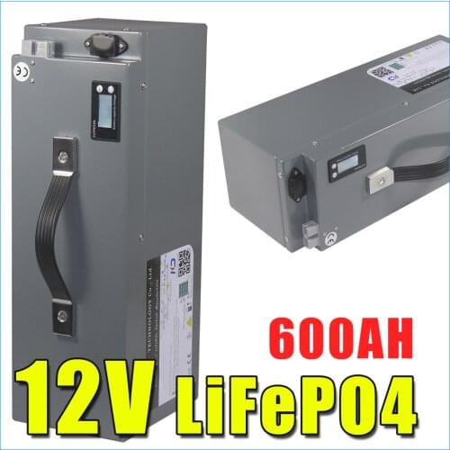 12V 500AH LiFePO4 Battery RV inverter Storage Solar Forklift Boat Golf Car starting batteries