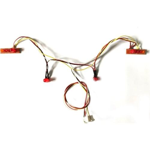 1Set Back&Left&Right&Rear Tail Light Group Spare Parts for 1/16 RC Tank Model Germany Leopard 2A6