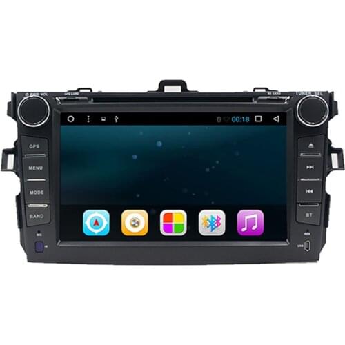 2 din 1024*600 android 8.1 in dash car dvd player radio gps video head unit For Toyota corolla 2007-2011
