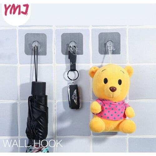 3Pcs Waterproof Hook Wall Mounted Type Hook Bathroom Kitchen Multi-Purpose Hooks Bearing 5KG Strong Hook Up Secure Storage Tool