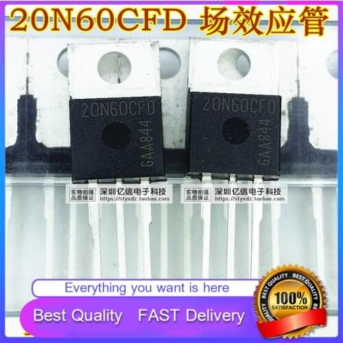 5Pcs/Lot New Original 20N60CFD FLUX Field Effect Transistor 600V20A TO-220 TILTA Good Quality