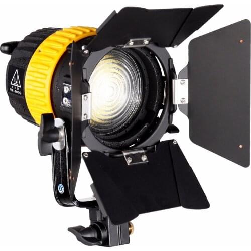 80W LED Video Spotlight for Studio Photography Camera Continuous Lighting Bi-Color 3200K/5600K Dimmer V-Mount MINI Soft Light