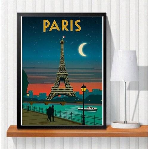 New Arrival Tourism Famous City DIY Diamond Painting Full Cross Stitch Paris Rome Dublin Diamond Embroidery Home Decor